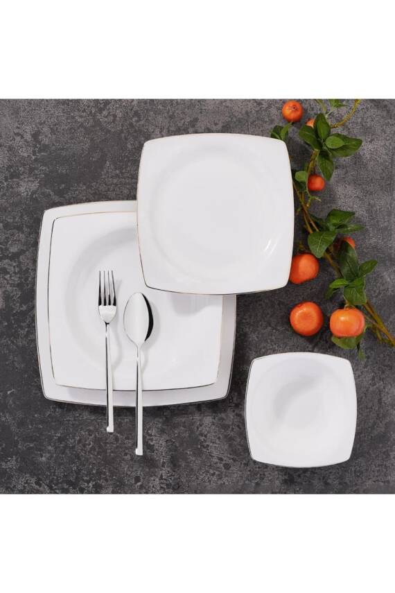 A8433 Bone Sel.60 P Yemek Takımı (KARE) - 1