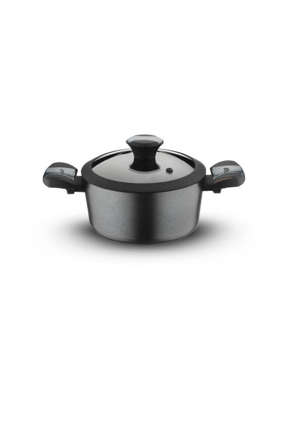 Diamond 28 Cm Yanmaz Yapışmaz Elmas Kaplama Derin Tencere - 1