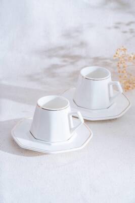 Elara Gold 6 Kişilik Kahve Fincanı Takımı - 90 ml - 3