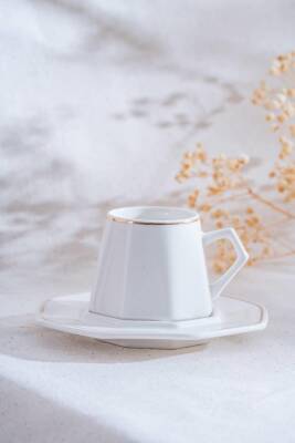 Elara Gold 6 Kişilik Kahve Fincanı Takımı - 90 ml - 6