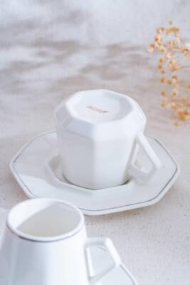 Elara Silver 6 Kişilik Kahve Fincanı Takımı - 90 ml - 5