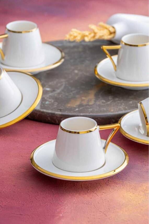 Elora 6 Kişilik Kahve Fincanı Takımı HXF-05919 - 1