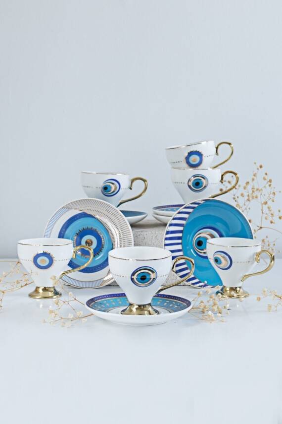 Goldfinch Kahve Fincan Takımı Türk Kahvesi Fincan Takımı 6 Lı Fincan Takımı Fincan Seti - 1