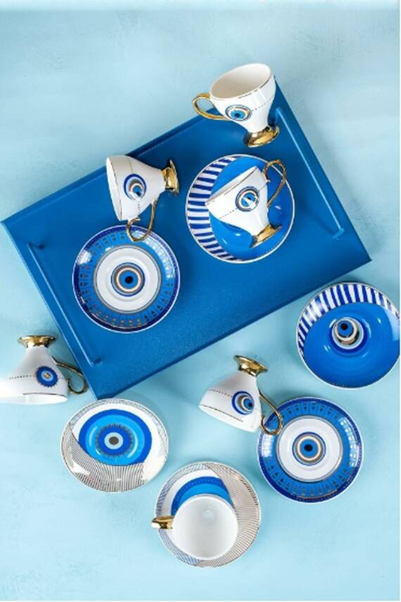 Goldfinch Kahve Fincan Takımı Türk Kahvesi Fincan Takımı 6 Lı Fincan Takımı Fincan Seti - 2