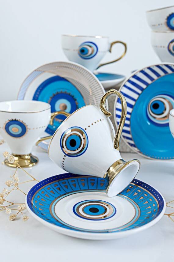 Goldfinch Kahve Fincan Takımı Türk Kahvesi Fincan Takımı 6 Lı Fincan Takımı Fincan Seti - 5