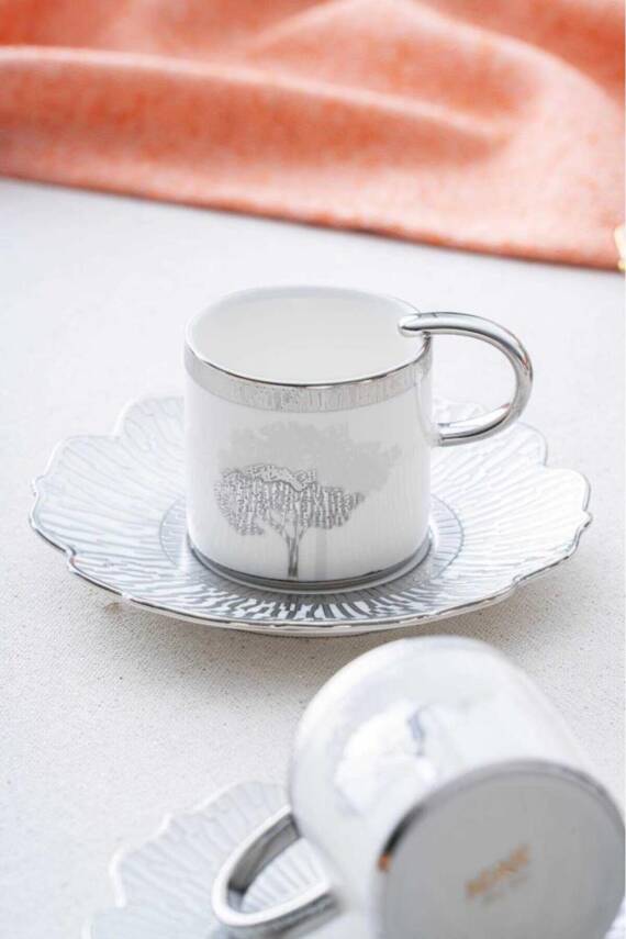 Hadeon Silver 6 Kişilik Kahve Fincanı Takımı HXF-06800 - 1