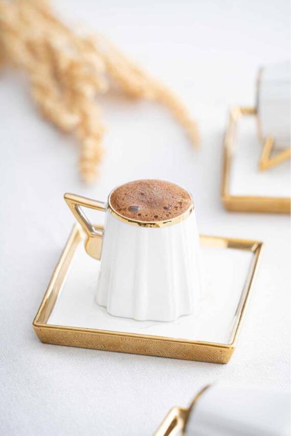 HXF-05926 Gambell Gold 6lı Kahve Fincanı Takımı - 1