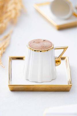 HXF-05926 Gambell Gold 6lı Kahve Fincanı Takımı - 2