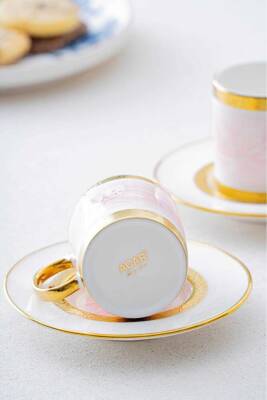 HXF-06860 Lanthe Lone Pembe 6lı Kahve Fincanı Takımı - 2