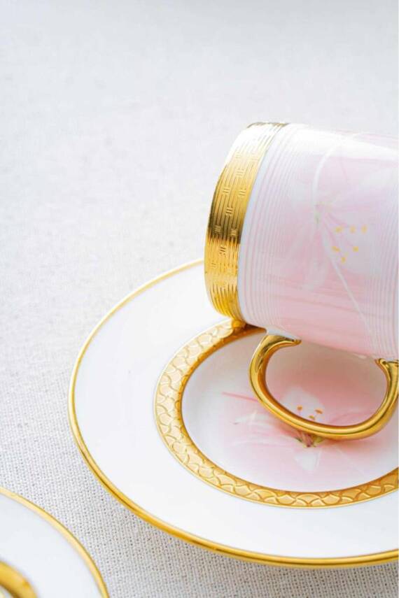 HXF-06860 Lanthe Lone Pembe 6lı Kahve Fincanı Takımı - 4