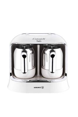 Kahvekolik Twin Kahve Makinesi Vanilya Krom