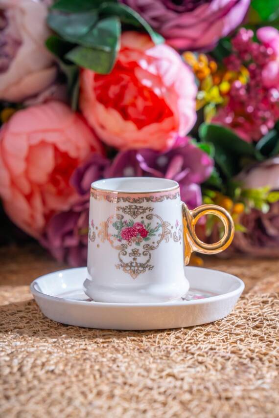 Lenora 6 Kişilik Kahve Fincanı Takımı - 90 ml - 2