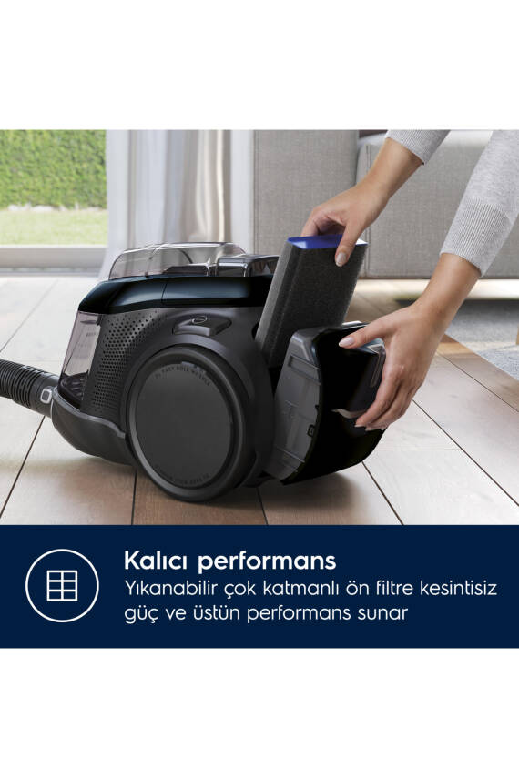 Pure C9 PC91-8STM 72 Db Toz Torbasız LED Başlıklı Elektrikli Süpürge- 10 YIL Motor Garantili - 5