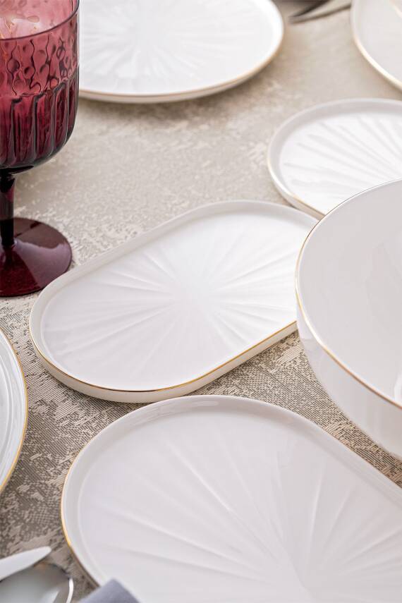 Sirius Gold Fine Bone 59 Parça 12 Kişilik Yemek Takımı - 8