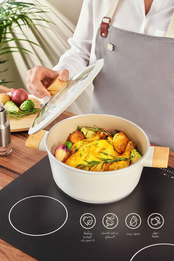 Swiss Crystal 24 Cm Derin Tencere - 6