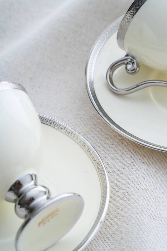 Thelma Kırık Beyaz 6 Kişilik Kahve Fincanı Takımı - 90 ml - 3