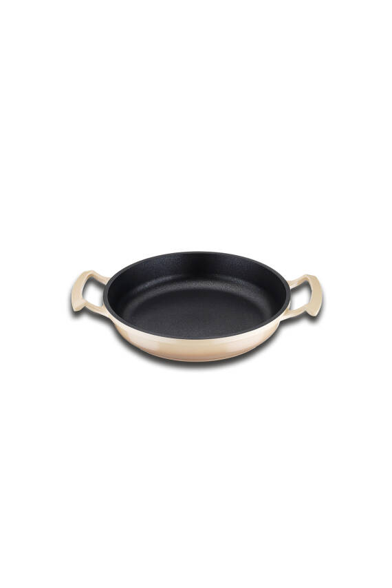 Try Cook 7 Parça Bej Yanmaz Yapışmaz Diamond Kaplama Sahanlık Tava Seti - 5