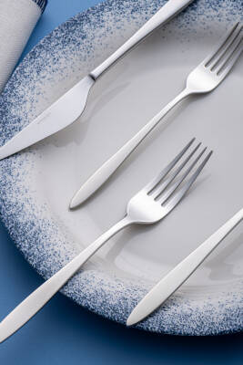 Yakamoz 24 Parça 6 Kişilik Kutulu Çatal Kaşık Bıçak Takımı - 2